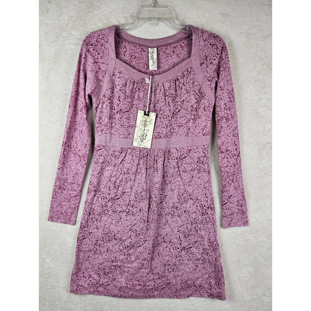 Aventura Women's Amina Long Sleeve Knit Dress Pink Size XS